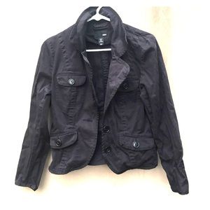 H&M black jacket size 10